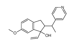 6-methoxy-2-(1-(4-pyridyl)ethyl)-1-vinyl-1-indanol Structure