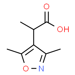 2-(3,5-Dimethyl-1,2-oxazol-4-yl)propanoic acid结构式