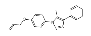 5-methyl-4-phenyl-1-(4-prop-2-enoxyphenyl)triazole结构式