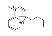 3-methyl-1-[methyl(phenyl)silyl]hept-1-en-3-ol Structure