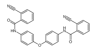 2-cyano-N-[4-[4-[(2-cyanobenzoyl)amino]phenoxy]phenyl]benzamide结构式