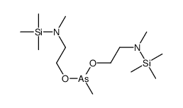 N-methyl-2-[methyl-[2-[methyl(trimethylsilyl)amino]ethoxy]arsanyl]oxy-N-trimethylsilylethanamine结构式