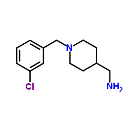 1-[1-(3-Chlorobenzyl)-4-piperidinyl]methanamine Structure