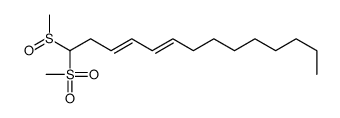 1-methylsulfinyl-1-methylsulfonyltetradeca-3,5-diene结构式