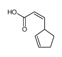 (+/-)-3c(-)-cyclopent-2-enyl-acrylic acid Structure