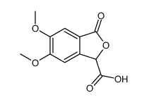 5,6-dimethoxy-3-oxo-1H-2-benzofuran-1-carboxylic acid Structure