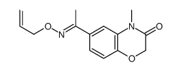 4-methyl-6-[(E)-C-methyl-N-prop-2-enoxycarbonimidoyl]-1,4-benzoxazin-3-one结构式