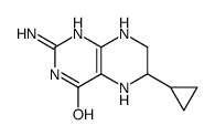 2-amino-6-cyclopropyl-5,6,7,8-tetrahydro-1H-pteridin-4-one Structure