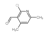 2-氯-4,6-二甲基吡啶-3-羧醛结构式