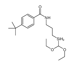 4-tert-butyl-N-[3-(diethoxymethylsilyl)propyl]benzamide Structure