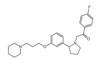 1-(4-fluoro-phenyl)-2-{2-[3-(3-piperidin-1-yl-propoxy)-phenyl]-pyrrolidin-1-yl}-ethanone Structure