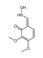 6-[(hydroxyamino)methylidene]-2,3-dimethoxycyclohexa-2,4-dien-1-one结构式