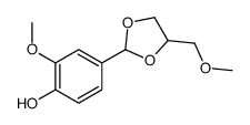 2-methoxy-4-[4-(methoxymethyl)-1,3-dioxolan-2-yl]phenol结构式