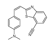 2-[2-[4-(dimethylamino)phenyl]ethenyl]-1,3-benzothiazole-7-carbonitrile Structure