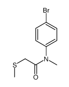 N-(4-bromophenyl)-N-methyl-2-methylsulfanylacetamide Structure