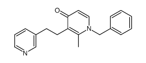 1-benzyl-2-methyl-3-(2-pyridin-3-ylethyl)pyridin-4-one结构式