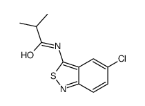 N-(5-chloro-2,1-benzothiazol-3-yl)-2-methylpropanamide结构式