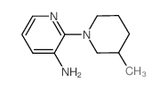 2-(3-Methyl-1-piperidinyl)-3-pyridinylamine结构式