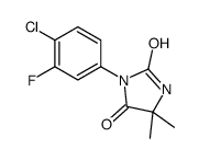 3-(4-chloro-3-fluorophenyl)-5,5-dimethylimidazolidine-2,4-dione结构式