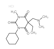 1-cyclohexyl-5-(dimethylaminomethyl)-5-ethyl-3-methyl-1,3-diazinane-2,4,6-trione Structure