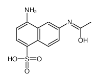 6-acetamido-4-aminonaphthalene-1-sulfonic acid Structure