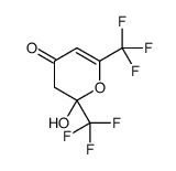 2-Hydroxy-2,6-bis(trifluoromethyl)-2,3-dihydro-4H-pyran-4-one Structure