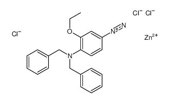 4-(dibenzylamino)-3-ethoxybenzenediazonium chloride, compound with zinc chloride structure