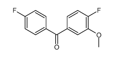4,4'-difluoro-3-methoxybenzophenone Structure