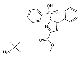 tert-Butylammonium-(phenyl(3-methoxycarbonyl-5-phenyl-1-pyrazolido)phosphonat) Structure