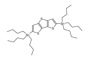 2,6-bis(tri-n-butylstannyl)dithieno[3,2-b:2',3'-d]thiophene(bistributyl tin DTT) structure