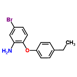 5-Bromo-2-(4-ethylphenoxy)aniline结构式