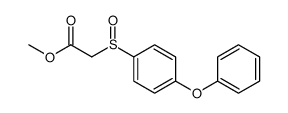 methyl 2-(4-phenoxyphenyl)sulfinylacetate Structure