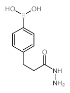 (4-(3-HYDRAZINYL-3-OXOPROPYL)PHENYL)BORONIC ACID structure