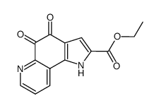 ethyl ester of 4,5-dihydro-4,5-dioxo-1H-pyrrolo(2,3-f)-quinoline-2-carboxylic acid结构式