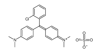 [4-[(2-chlorophenyl)[4-(dimethylamino)phenyl]methylene]cyclohexa-2,5-dien-1-ylidene]dimethylammonium hydrogen sulphate structure