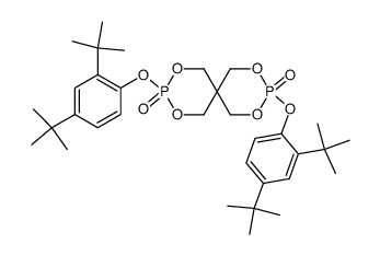 3,9-bis[2,4-di-(tert-butyl)phenoxy]-2,4,8,10-tetraoxa-3λ5,9λ5-diphosphaspiro[5.5]undecane-3,9-dioxide结构式