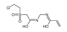 N-[[[2-(2-chloroethylsulfonyl)acetyl]amino]methyl]prop-2-enamide Structure