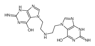 2-amino-7-[2-[2-(2-amino-6-oxo-3H-purin-7-yl)ethylamino]ethyl]-3H-purin-6-one Structure