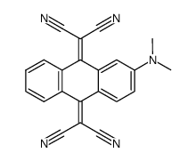 2,2'-(2-(dimethylamino)anthracene-9,10-diylidene)dimalononitrile Structure