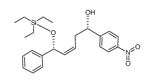 (1S,5R,Z)-1-(4-nitrophenyl)-5-phenyl-5-(triethylsilyloxy)pent-3-en-1-ol结构式