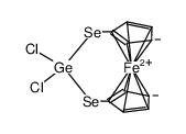 1,3-diselena-2,2-dichlorogermyl-[3]ferrocenophane Structure