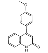 4-(4-methoxyphenyl)-2(1H)-quinolinethione Structure