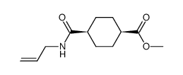 cis-4-allylcarbamoyl-cyclohexanecarboxylic acid methyl ester结构式