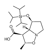 2-methyl-4-triisopropylsilanyloxy-hexahydro-pyrrolo[1,2-b]isoxazole-3-carboxylic acid Structure