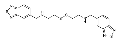 N,N'-(Dithiobisethylene)bis(2,1,3-benzothiadiazole-SIV-5-methanamine)结构式