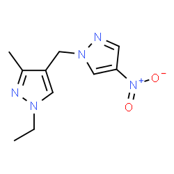 1-ETHYL-3-METHYL-4-(4-NITRO-PYRAZOL-1-YLMETHYL)-1H-PYRAZOLE structure