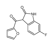 6-fluoro-3-(furan-2-carbonyl)-1,3-dihydroindol-2-one Structure