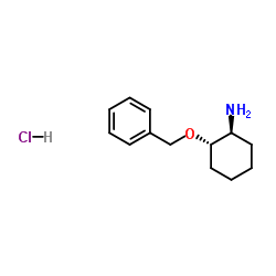 S,S-2-Benzyloxycyclohexylamine hydrochloride structure