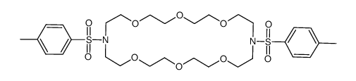 10,22-bis(p-tolylsulphonyl)-1,4,7,13,16,19-hexaoxa-10,22-diazcyclotetracosane Structure