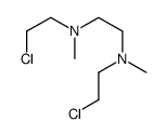 N,N'-bis(2-chloroethyl)-N,N'-dimethylethane-1,2-diamine Structure
